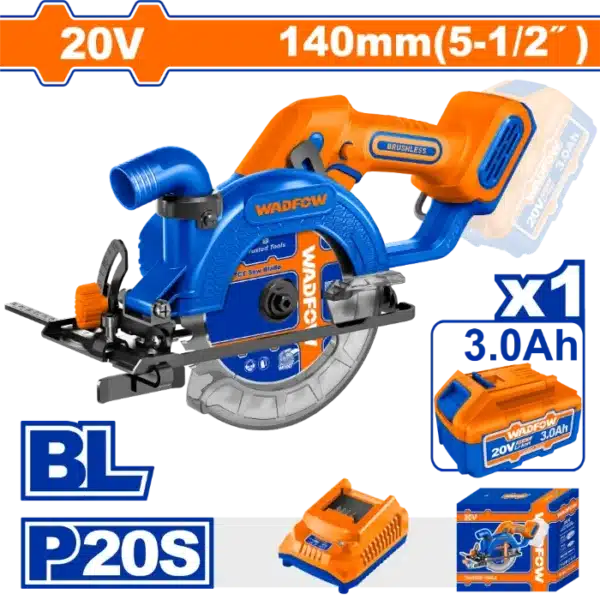 БАТЕРИСКИ РАЧЕН ЦИРКУЛАР 20V 1x3.0Ah WADFOW WLWP5631
