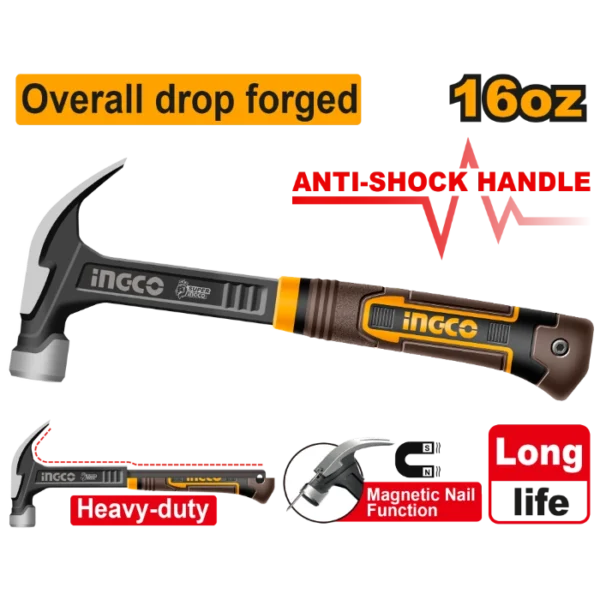 ЧЕКАН СО МАГНЕТ ПРОФИ ЦРН 450g INGCO HCH81016L