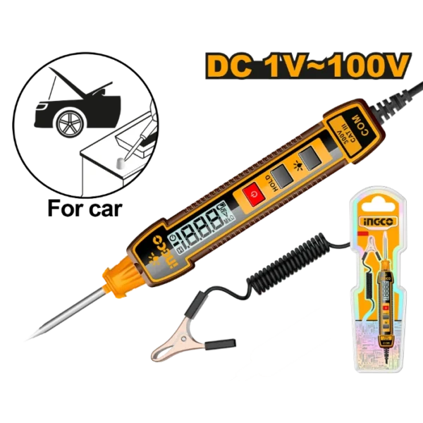 ФАЗОМЕР ДИГИТАЛЕН ЗА КОЛА DC 1-100V INGCO HSDT41001
