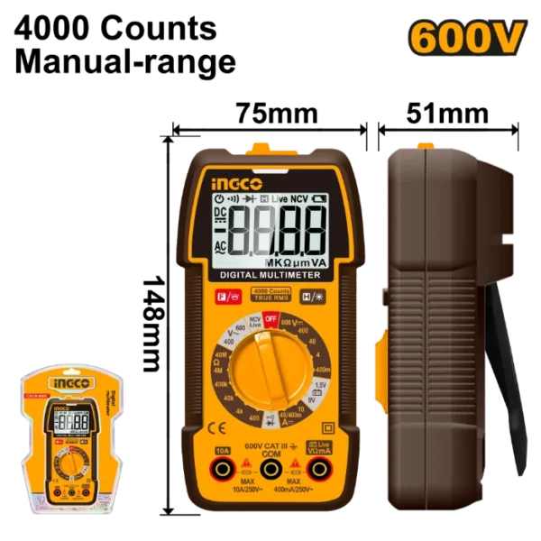 МУЛТИМЕТАР ДИГИТАЛЕН INGCO DM36002