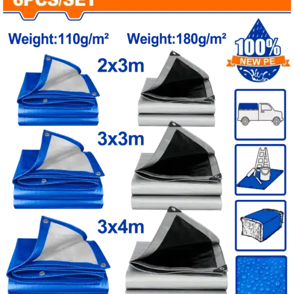ЦЕРАДИ СЕТ 6/1 ПЛАВ+СИВ WADFOW WTQ9106