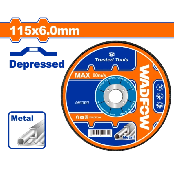 БРУСЕН КАМЕН 115x6mm МЕТАЛ ВДЛАБНАТ WADFOW WAC1347