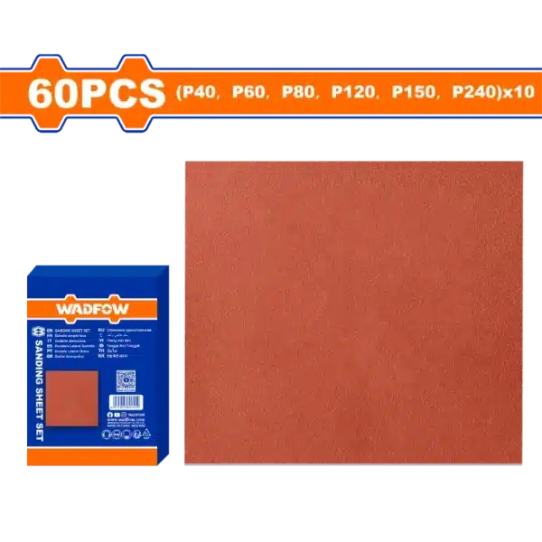 ШМИРГЛИ СЕТ 60/1 230x280mm P40-240 WADFOW WSM6001