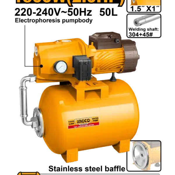 1.5KW ПУМПА ЗА ВОДА ХИДРОФОР INGCO JPT150068