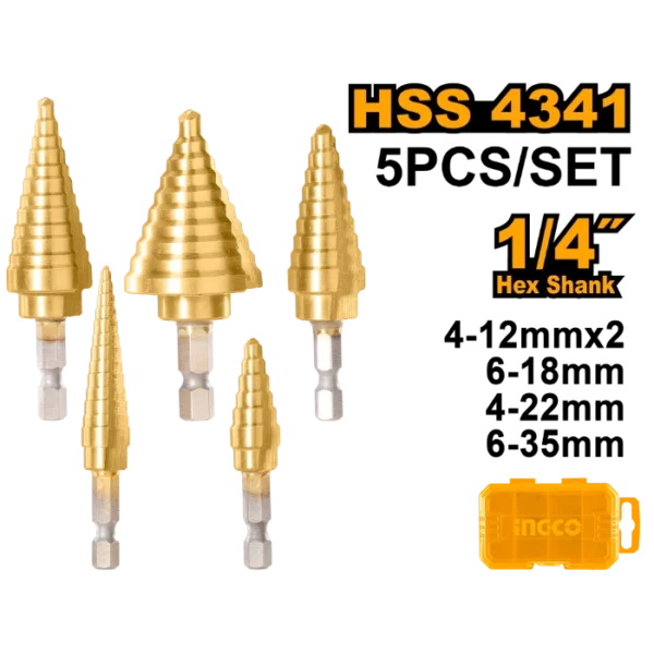 БУРГИИ СКАЛЕСТИ СЕТ 5/1 INGCO AKSDS2051