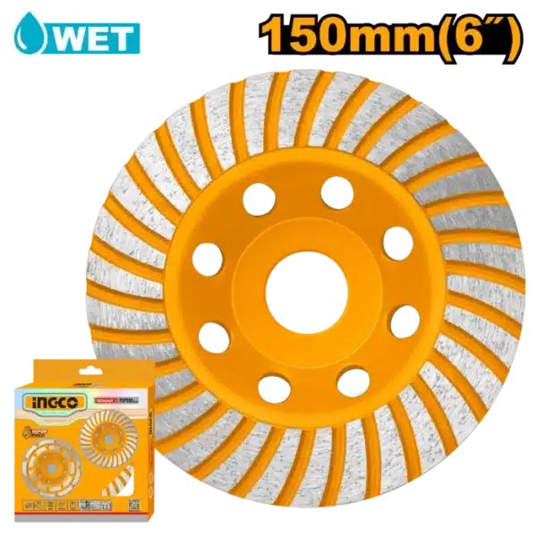 ДИЈАМАНТСКИ ДИСК ЗА БРУСЕЊЕ БЕТОН 150mm INGCO CGW011501