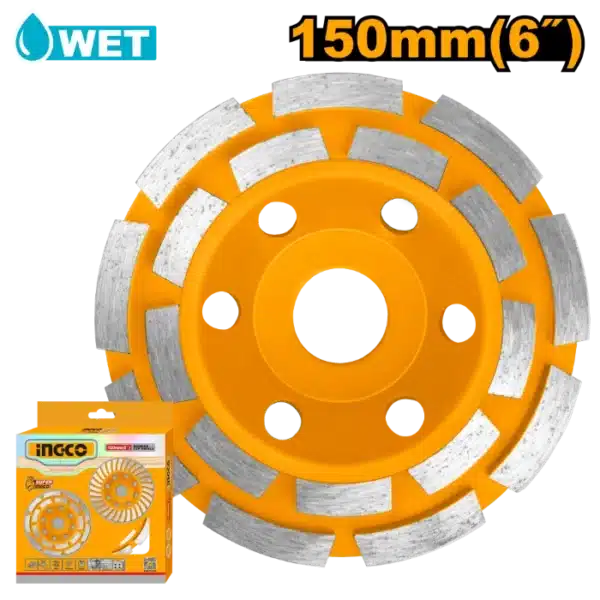 ДИЈАМАНТСКИ ДИСК ЗА БРУСЕЊЕ БЕТОН 150mm INGCO CGW021501