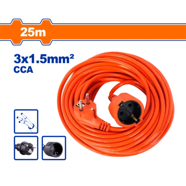 ПРОДУЖЕН КАБЕЛ 3x1.5mm2 25M WADFOW WEJAG06
