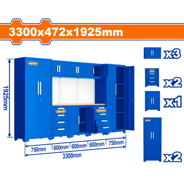 РАБОТНА МАСА+РАФТОВИ WADFOW WCS3A08