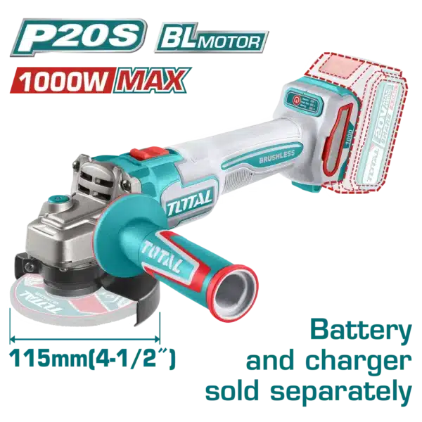АГОЛНА БРУСАЛКА 20V 1000W СОЛО БЕЗ БАТЕРИИ TOTAL TAGLI27153