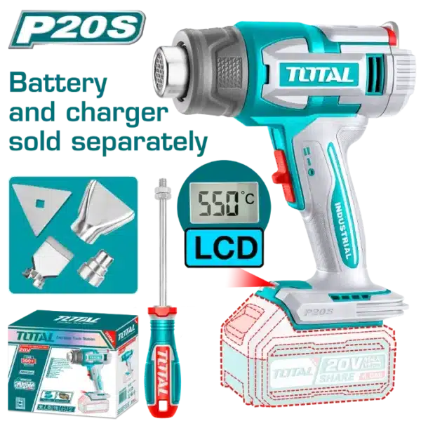 БАТЕРИСКИ ИНДУСТРИСКИ ФЕН 20V СОЛО БЕЗ БАТЕРИИ TOTAL TBLI2003