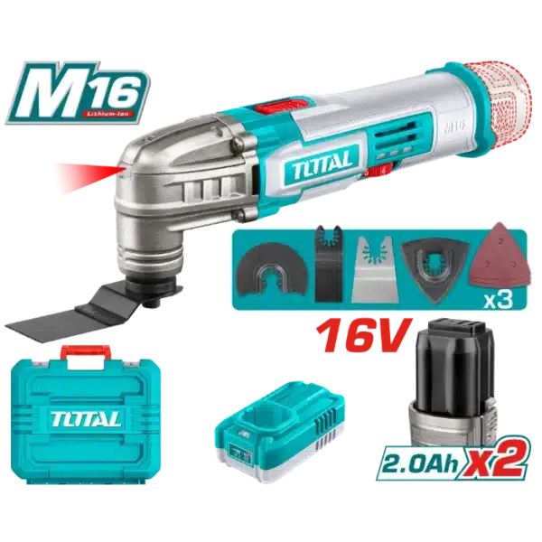 ПОВЕЌЕНАМЕНСКИ АЛАТ МУЛТИТУЛ 16V  2x2.0Ah TOTAL TMLI16222