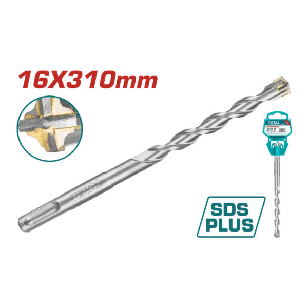 БУРГИЈА ЗА БЕТОН SDS+ 4 16x310mm TOTAL TAC311604C