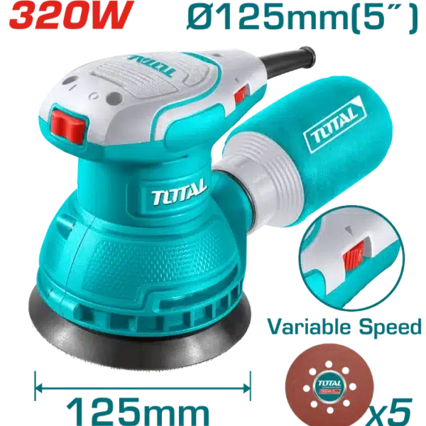 ВИБРАЦИОНА ОРБИТАЛНА БРУСИЛКА 320W TOTAL TF2131256