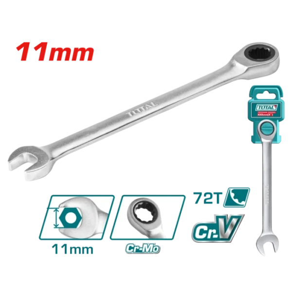 КЛУЧ КРЦКАЛКА 11mm O-U TOTAL TCSPAR111