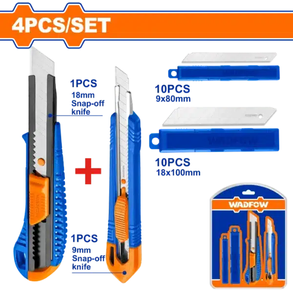 СКАЛПЕРИ + НОЖЕВИ СЕТ 4/1 WADFOW WSK2204