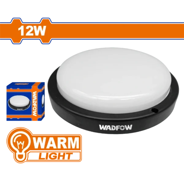 ЛЕД ПЛАФОЊЕРКА 12W ЦРНА КРУЖНА - 6500K WADFOW WDN751221