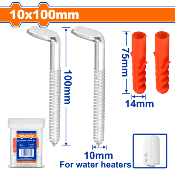 ШТРАФ И ТИПЛИ ЗА БОЈЛЕР СЕТ 10x100mm WADFOW WXTW933