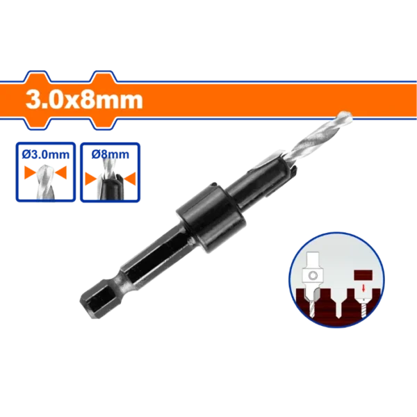 БУРГИЈА ФРЕЗИНГ 3x8mm  WADFOW WCBS1B30