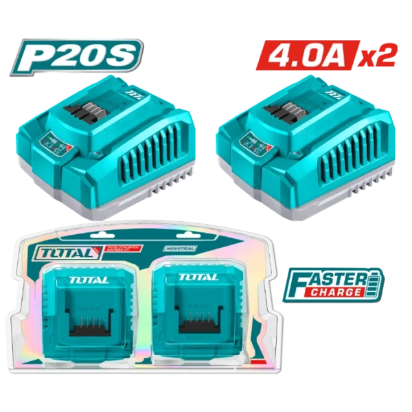 ПОЛНАЧИ ЗА БАТЕРИИ 20V 4A TOTAL TOSLI250388(M)