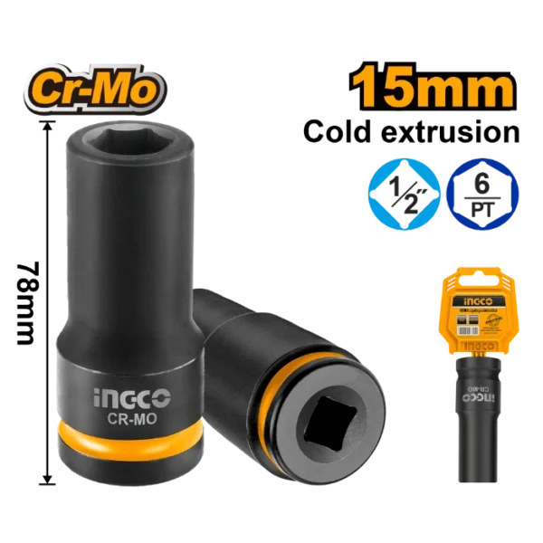 ПАТЕНТ КЛУЧ ДОЛГ 1/2" 15mm INGCO HDIS12152L