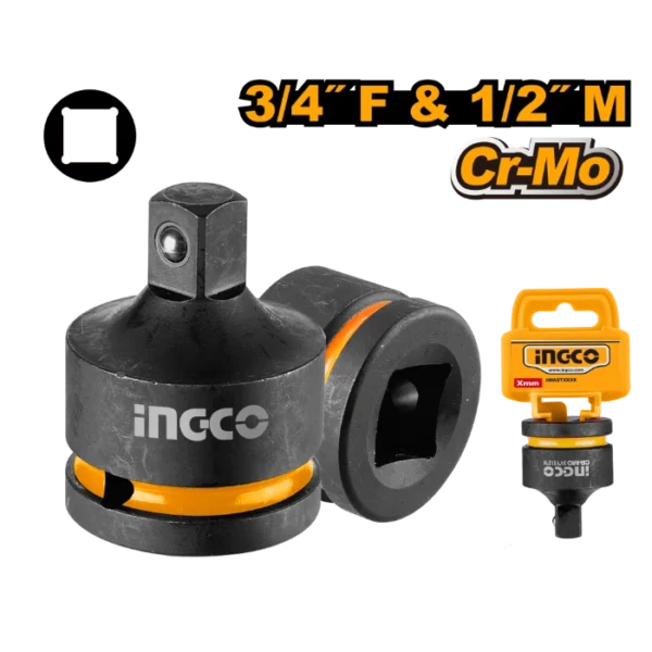 АДАПТЕР ЗА ОДВРТУВАЧ 3/4" ЖЕНСКО 1/2" INGCO HIAD3412