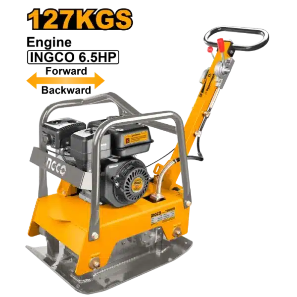 БЕНЗИСКА ВИБРАЦИОНА ПЛОЧА 4.80kW/6.50HP 127KG INGCO GCP125-2