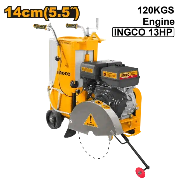 БЕНЗИНСКА ПИЛА ЗА БЕТОН И АСФАЛТ 9.60kW/13.00HP INGCO GSF16-2