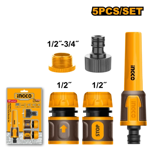 ПРСКАЛКА + СПОЈКИ ЗА ЦРЕВО 5/1 СЕТ INGCO HHCS05122