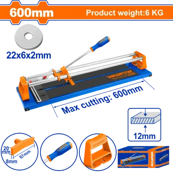 МАШИНКА ЗА СЕЧЕЊЕ ПЛОЧКИ 600mm WADFOW WTR8506
