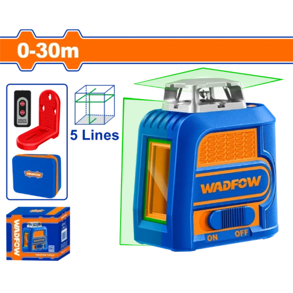 ЛАСЕР НИВЕЛАТОР 5 ЛИНИИ WADFOW WLE2M05