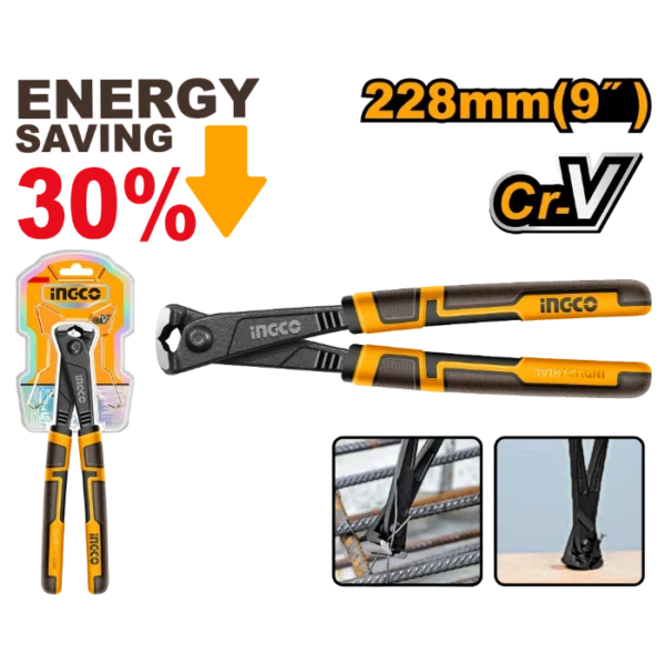 АРМИРАЧКА КЛЕШТА ПРОФИ 30% 228mm INGCO HHRP28230
