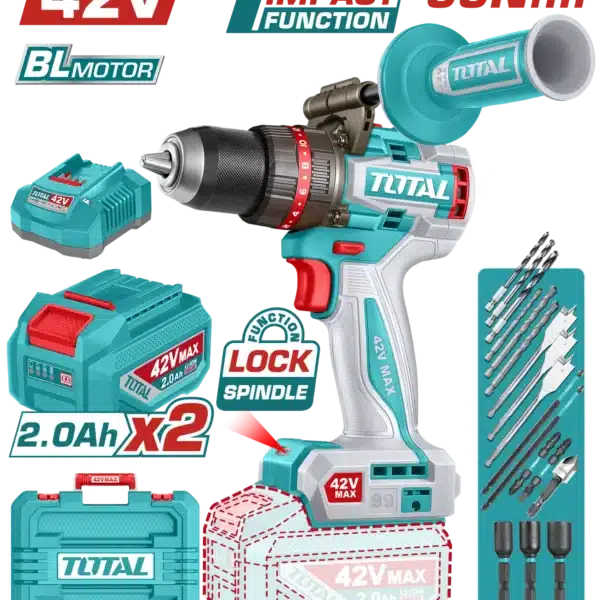 ШТРАФИЛИЦА 99Nm 42V 2x2.0Ah TOTAL TIDLI429982