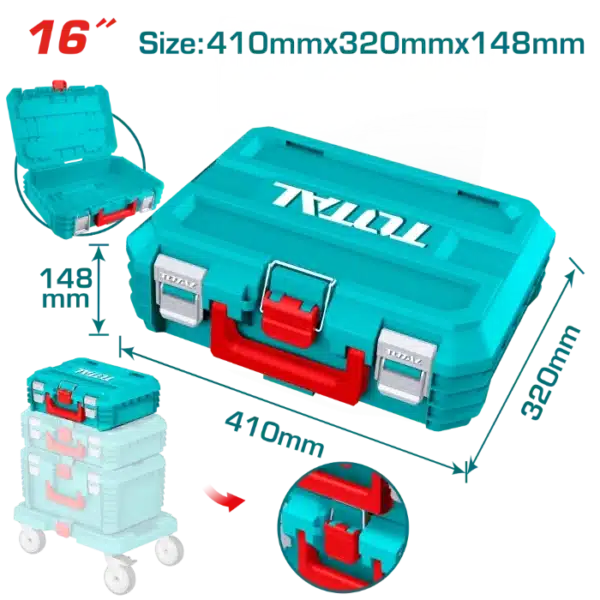 КУТИЈА ЗА АЛАТ STACKABLE 16" TOTAL TPBXS101