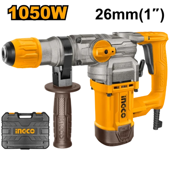 ЕЛЕКТРИЧЕН ЧЕКАН ДУПЧАЛКА SDS+ 1050W 4.5J INGCO RH10506