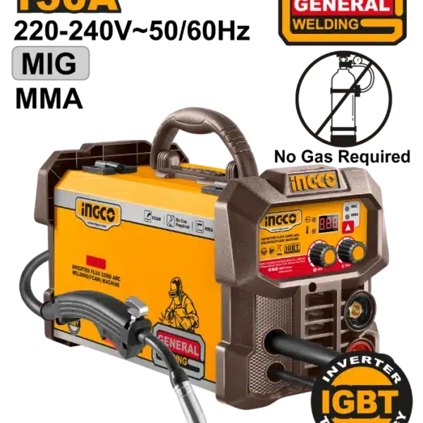 ИНВЕРТОР ЗА ЗАВАРУВАЊЕ 130A MIG MMA БЕЗ БОЦА INGCO ING-FC13018