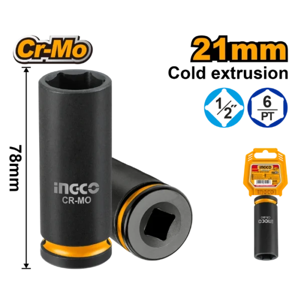 ПАТЕНТ КЛУЧ ДОЛГ 1/2" 21mm INGCO HDIS12212L