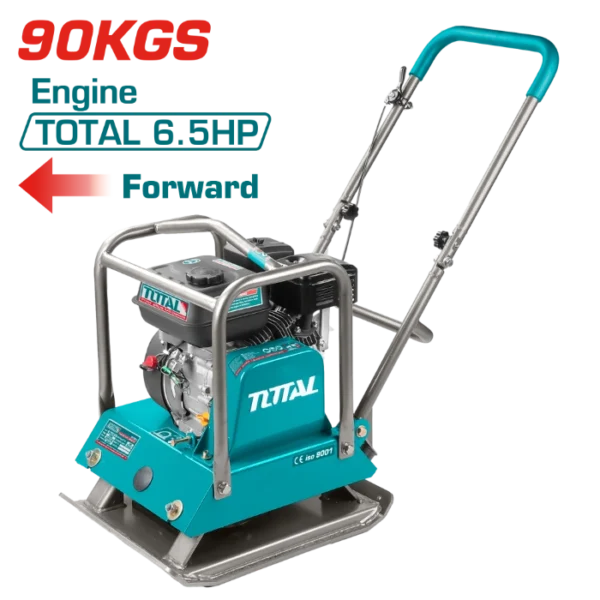БЕНЗИСКА ВИБРАЦИОНА ПЛОЧА 4.80kW/6.50HP 90KG-2 TOTAL TP7100-2