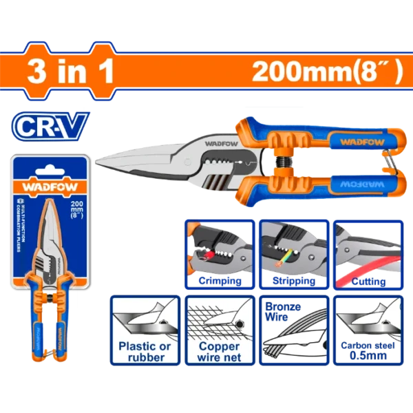 МУЛТИФУНКЦИОНАЛНА НОЖИЦА КЛЕШТА 200mm WADFOW WPL4778