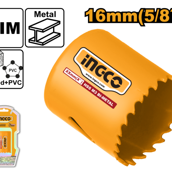 КРУЖНА ПИЛА 16mm (5/8") HSS M3 BI-METAL INGCO HSB10161