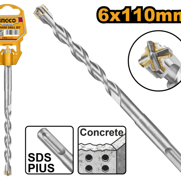 БУРГИЈА ЗА БЕТОН 4 ЗАБИ 6X110mm INGCO DBH1210601C
