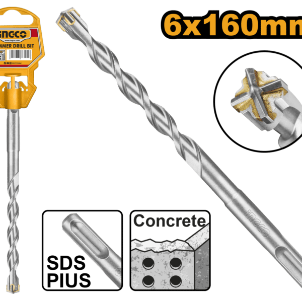 БУРГИЈА ЗА БЕТОН 4 ЗАБИ 6X160mm INGCO DBH1210602C