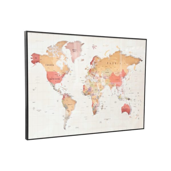 ДЕКОРАТИВНА РАМКА World Map Cream 60X80 CM