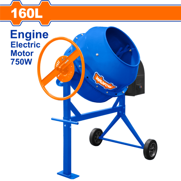 ЕЛЕКТРИЧНА МЕШАЛКА ЗА БЕТОН 160L 750W 1.0HP WCM2A160