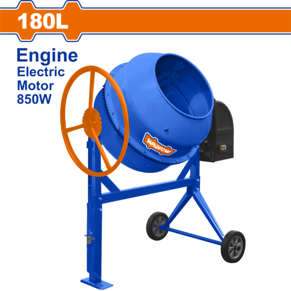 ЕЛЕКТРИЧНА МЕШАЛКА ЗА БЕТОН 180L 850W 1.2HP WCM2A180