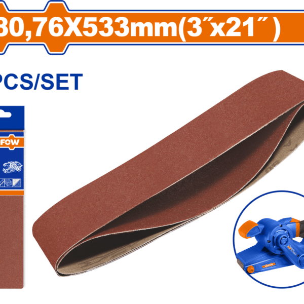 БЕСКОНЕЧНА ШМИРГЛА 76x530mm P80 2/1 WADFOW WZA1E80