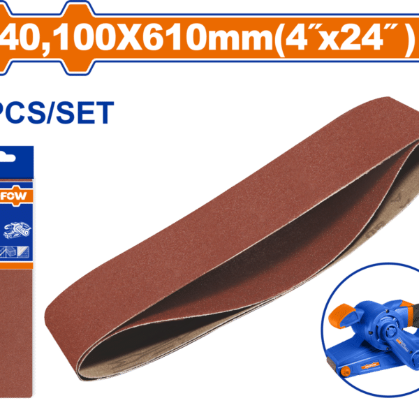 БЕСКОНЕЧНА ШМИРГЛА 100x610mm P40 2/1 WADFOW WZA2E40
