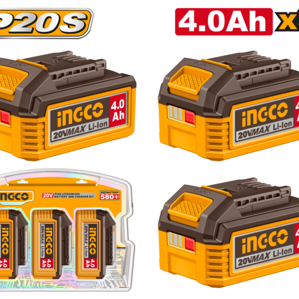 СЕТ БАТЕРИИ INGCO 3x4.0Ah COSLI251296