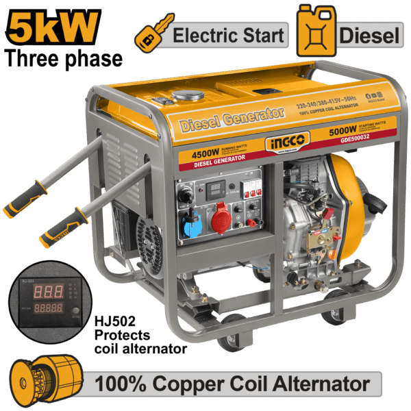 АГРЕГАТ ДИЗЕЛ 5KW INGCO GDE500032