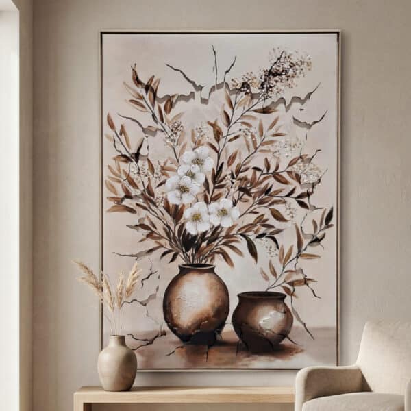 СЛИКА НА ПЛАТНО СО РАМКА – NERO 80X120 CM